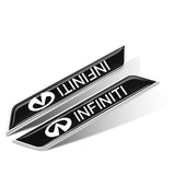 2pcs Infiniti Logo Car Fender Side Sticker Decal Emblem Badge