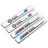 2pcs BMW M Power Logo Car Fender Side Emblem Badge Sticker