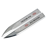 2pcs KIA Logo Metal Car Side Fender Sticker Emblem Badge