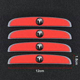 4pcs/set Tesla Car Door Mirror Side Anti Collision Sticker Bumper Strips