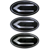 KIA Elliptical Metal Car Window Sticker Emblem Badge Decal