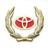 Toyota Wheat Metal Car Window Sticker Emblem Badge Decal