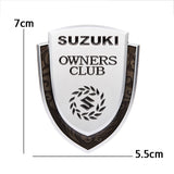 Suzuki Metal Shield Car Rear Sticker Auto Window Emblem Badge Decal