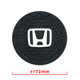 2pcs/set Honda Logo PVC Waterproof Car Water Coaster