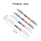 4pcs Ford Car Door Bumper Strip Anti-collision Protection Sticker