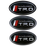 Toyota TRD Elliptical Metal Car Window Sticker Emblem Badge Decal