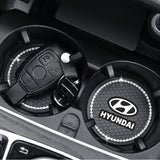 2PCS Hyundai Diamond Car Water Coaster Cup Mat