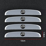 4pcs/set Infiniti Car Door Mirror Side Anti Collision Sticker Bumper Strips