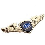 Subaru STI Angle Wings Metal Car Front Hood Bonnet Sticker Emblem Badge
