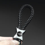 Audi Logo Braided Rope Car Keychain Keyring