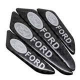 4pcs/set Ford EDGE Carbon Fiber Car Door Anti-Scratch Sticker Door Side Protection Bumper Strips