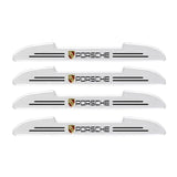 4pcs Porsche Car Door Bumper Strip Anti-collision Protection Sticker
