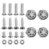 4pcs/set Yamaha Logo Stainless Steel Car License Plate Bolts