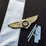 Cadillac Angle Wings Metal Car Front Center Sticker Grille Emblem