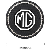 2PCS MG Diamond Car Water Coaster Cup Mat