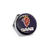 4pcs/set SAAB Logo Stainless Steel Car License Plate Bolts