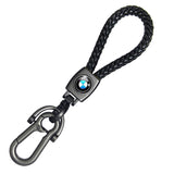 BMW Braided Rope Car Keychain Keyring Pendant