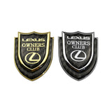 Lexus Shield Carbon Fiber Car Rear Sticker Window Emblem Badge Decal