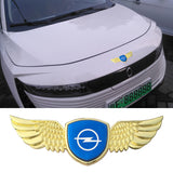 Opel Logo Metal Wings Car Front Hood Bonnet Center Sticker Emblem