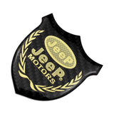 Jeep Metal Carbon Fiber Car Rear Sticker Shield Trunk Emblem Badge Decal