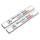 2pcs Mercedes Benz AMG Logo Car Fender Side Emblem Badge Sticker