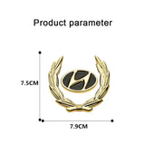 Hyundai Metal Car Rear Sticker Auto Window Emblem Badge Decal