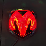 15.2x14.2cm 13.5x12cm Dodge Car LED Light Front Rear Emblem Badge