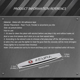 2pcs Acura Metal Car Fender Side Badge Decal Rear Emblem Sticker