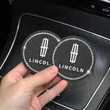 2PCS Lincoln Diamond Car Water Coaster Cup Mat