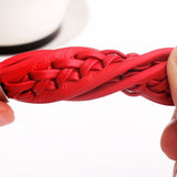 Audi PU leather Braided Rope Car Keychain