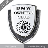 BMW Carbon Fiber Car Rear Shield Sticker Auto Body Window Emblem Badge Decal