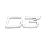 Volvo D2 D3 D4 D5 D6 D7 D8 Metal Car Rear Sticker Emblem Badge Decal