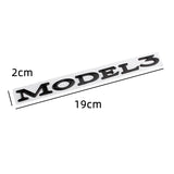 Tesla Model3 Letter Metal Car Rear Sticker Decal Emblem Badge