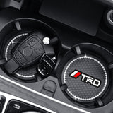 2PCS Toyota TRD Diamond Car Water Coaster Cup Mat