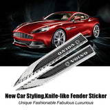 2pcs Volvo Logo Metal Car Side Fender Emblem Stickers