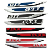 2pcs Volkswagen Rline GTI GTD Logo Metal Car Side Fender Sticker Emblem Badge Decal Decoration