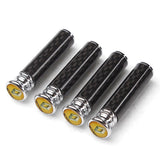 4pcs/set Renault Logo Carbon Fiber Car Door Bolt Lock Pins Gate Lock Screws