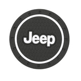 2pcs/set Jeep PVC Car Water Coaster Cup Mat