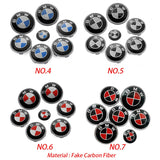 7PCS BMW 1 3 5 7 Series Car Front Hood Sticker Rear Emblem Badge Car Steering Wheel Sticker Wheel Center Hub Cap