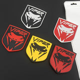 Dodge Viper Logo Metal Car Front Grille Emblem Badge Rear Sticker Decal