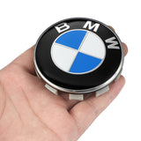 4PCS 56mm 60mm 68mm BMW Logo X1 X3 X5 X6 1 2 5 7 Series Car Center Wheel Cover Hub Decal Badge