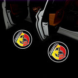 2pcs Abarth Wireless Car Welcome Door Laser Projection LED Light