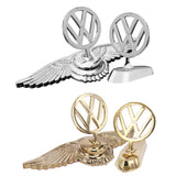 Volkswagen Angle Wings Metal Car Front Hood Bonnet Sticker Emblem Badge