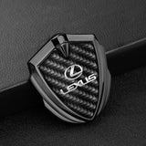 Lexus Shield Carbon Fiber Car Side Window Sticker Emblem Badge Decal