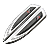 2pcs SEAT Cupra FR Logo Metal Car Side Fender Emblem Sticker Decal