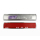 2pcs Subaru STI Metal Car Sticker Emblem Badge Decal Decoration