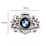 BMW M Power Alpina Double Lion Metal Car Rear Sticker Auto Window Emblem Badge Decal