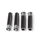 4pcs/set MINI Cooper Logo Carbon Fiber Car Door Bolt Lock Pins Gate Lock Screws