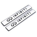 2pcs Infiniti Logo Car Fender Side Emblem Badge Sticker