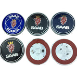 68MM SAAB SCANIA Logo ABS Car Front Bonnet Emblem Badge Rear Sticker Decal